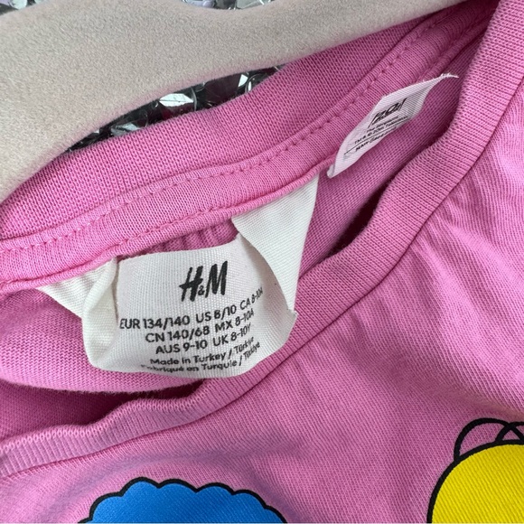 H&M the simpsons tshirt tee pink graphic tv show shirt top comfy baggy - Picture 5 of 5
